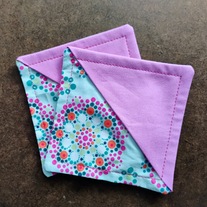 Corner Bookmark- Teal Mandela