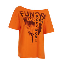 Distressed Print Loose Fit Short Sleeve T-Shirt - Thumbnail 4