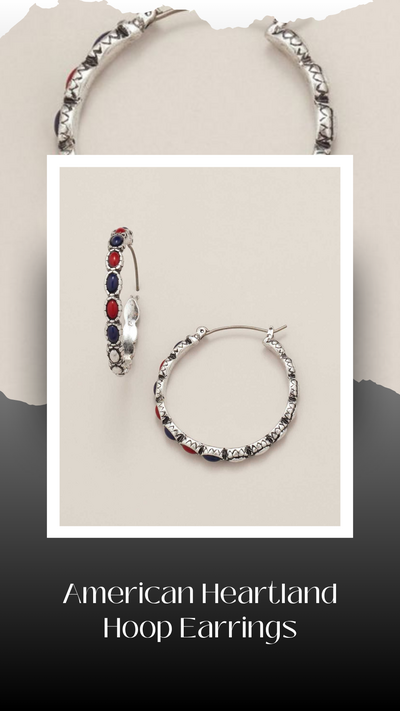 American Heartland Hoop Earrings
