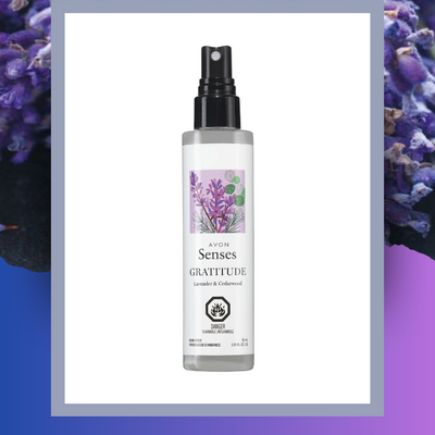 Avon senses gratitude lavendar & cedarwood room spray