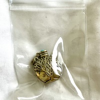 Brass-Plated World Tree Flask Pendant - Thumbnail 5