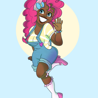 Pinkie pie human print