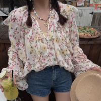 Layered decorative print shirt - Thumbnail 3