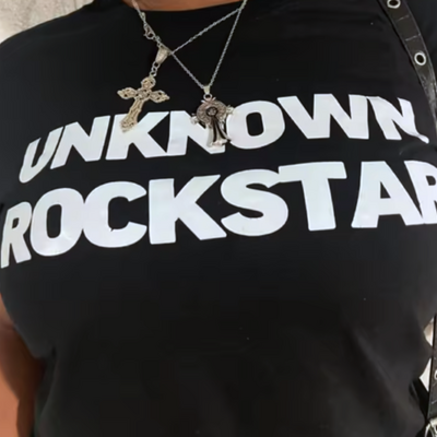 Free shipping-unknown rockstar tee