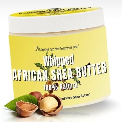 Unscented whipped shea butter 12oz - Thumbnail 1