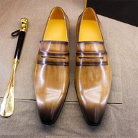 Men's genuine leather loafers - Thumbnail 2