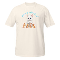 Have a Mice Day Short-Sleeve Unisex T-Shirt Cute Kitty Cat Mouse Kitten Pun Tee - Thumbnail 14