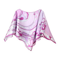 Fashionable sexy hot girl positioning print satin top skirt - Thumbnail 2