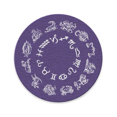 Twelve astrology signs patch
