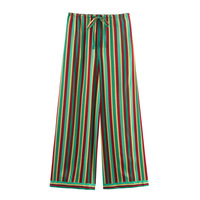 Fashionable and casual versatile striped loose pajamas - Thumbnail 1