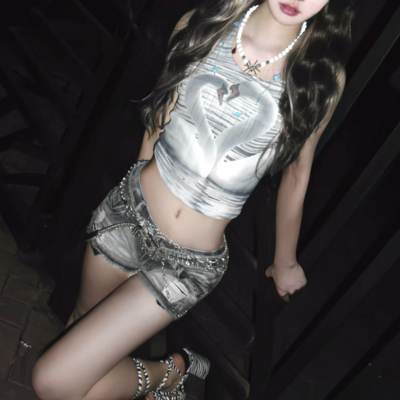 Gray swan camisole