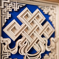 STEREOWOOD Auspicious Knot Multi-Layer, Personalized Ornaments,Creative Gifts - Thumbnail 6