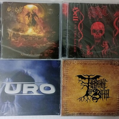 Al azif, madhyhell , uro, throne of baal cds