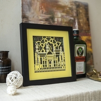 STEREOWOOD India Multi-Layer Wooden Wall Art, Creative Gifts, Laser Cut - Thumbnail 4