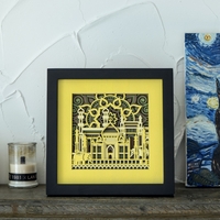 STEREOWOOD India Multi-Layer Wooden Wall Art, Creative Gifts, Laser Cut - Thumbnail 5
