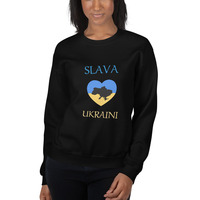 Slava Ukraini Unisex Sweatshirt - Thumbnail 2