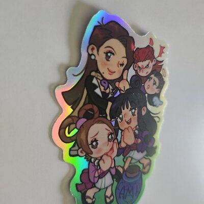 Ace attorney - fey family sticker