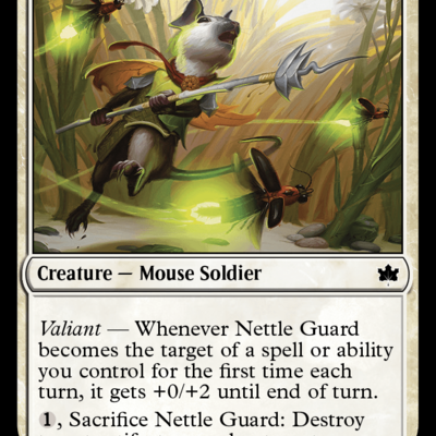 Nettle guard - artist proof, mtg bloomburrow