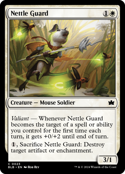 Nettle Guard - Artist Proof, MTG Bloomburrow