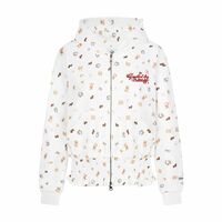 Sweet all-over printed puppy hooded sweatshirt cardigan jacket - Thumbnail 2