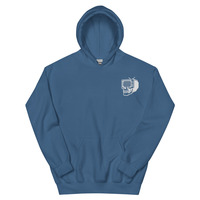 Metamelos Static Skull Hoodie  Embroidered Chest, Hourglass Tape Print - Thumbnail 30