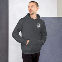 Metamelos Static Skull Hoodie  Embroidered Chest, Hourglass Tape Print - Thumbnail 51