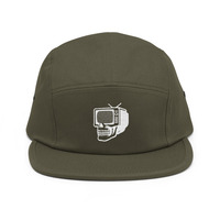 Metamelos Static Skull Camper Cap  5-Panel Low-Profile Cotton Hat - Thumbnail 4