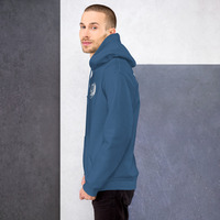 Metamelos "Drip Signal" Hoodie  Embroidered Static Skull Front, Record Pool Back Print - Thumbnail 82