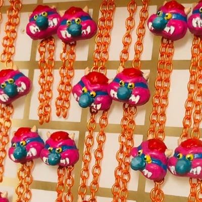 My pet monster earrings