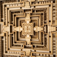 STEREOWOOD Kalachakra Mandala Multi-Layer Wall Art, Mandala Laser Cut, Rustic Home Wood Wall Art, 3D wall art,Mandala Svg,Wood Mandala - Thumbnail 5