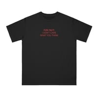 Free Shipping-FUN FACT I DON'T CARE TEE - Thumbnail 2