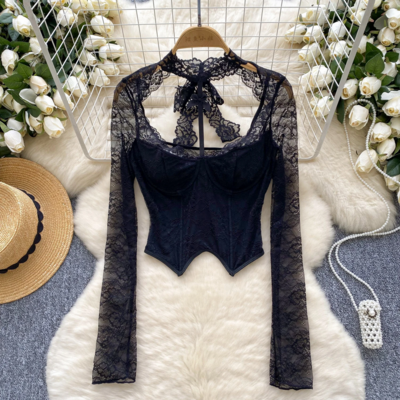 Elegant Lace French Chic Women’s Blouse