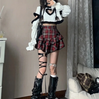 Y2K Harajuku Grunge Schoolgirl - Thumbnail 2