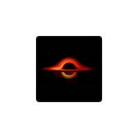 Black Hole Vinyl Sticker - Thumbnail 2