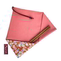 Japanese Cotton Chopstick Sleeve – Red Ume Blossom Pattern (MCC0004-11-UM) - Thumbnail 7