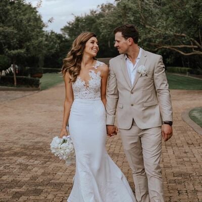 Elegant wedding dress, mermaid lace bridal dress bridal gown