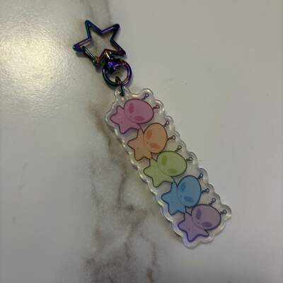 Alien buds keychain
