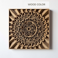 STEREOWOOD Nebula Multi-Layer Wooden Wall Art, Stereoscopic 3D Decor, Living Room Decor, Bedroom Decor, Laser Cut Arts and Crafts - Thumbnail 2