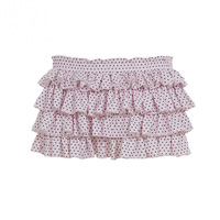 Pink Polka Dot Halter Neck Vest and Light Pink Skirt - Thumbnail 8