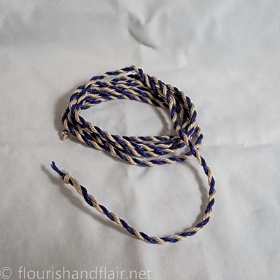 Multi-Color Cording - Blue/White