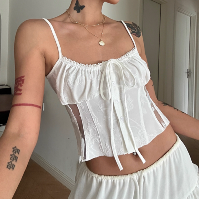 Vintage jacquard camisole