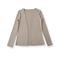 Women's Twisted Pleated Ribbon Tube Top + Long-sleeved Cardigan Jacket Two-piece Set - Thumbnail 4