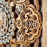 Eightfold Fortune Mandala: Layered Wood Art of Abundance - Thumbnail 7
