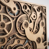 STEREOWOOD Time Gear Multi-Layer Wall Art, Stereoscopic 3D Decor, Mandala Art - Thumbnail 8
