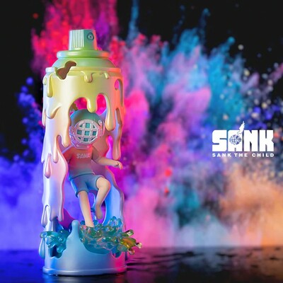 Arttoy by sank toys "shape-spray can-colorful"