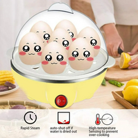 Multifunctional Electric Egg Boiler Monolayer Layer Egg Cooker Mini Steamer Kitchen - Thumbnail 8