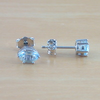 BOXED GIFT SET/Sterling Silver Blue Topaz & Cz Pendant & Chain/Blue Topaz Necklace/Topaz Jewellery/Topaz Earrings/UK - Thumbnail 5