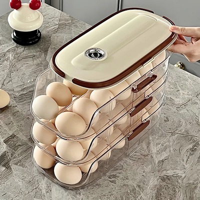 1PCS Home Refrigerator Egg Organizer Sliding Egg 