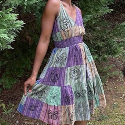 Boho harmony ii patchwork dress