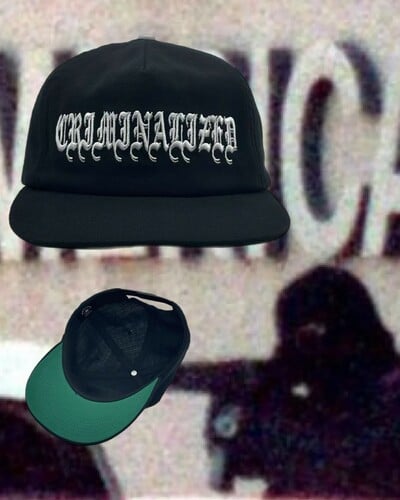 Criminalized hemp cotton hat